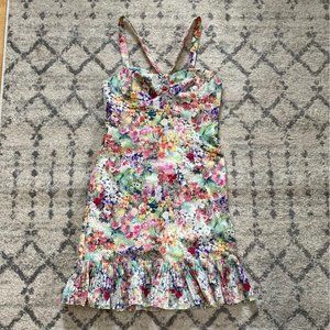 Jade Melody Tram 100% Cotton Floral Mini Dress Size 4